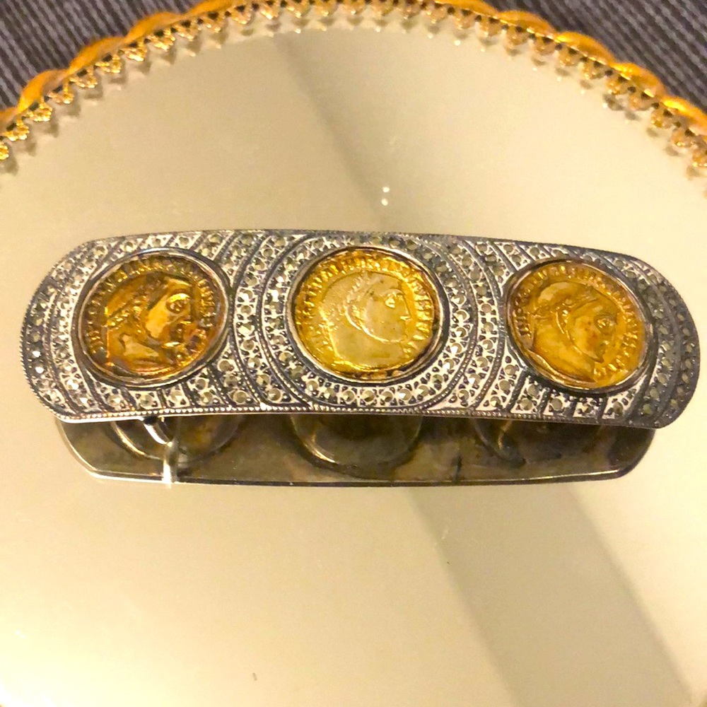Judith Jack Vintage 80a Buckle Sterling Marcasites